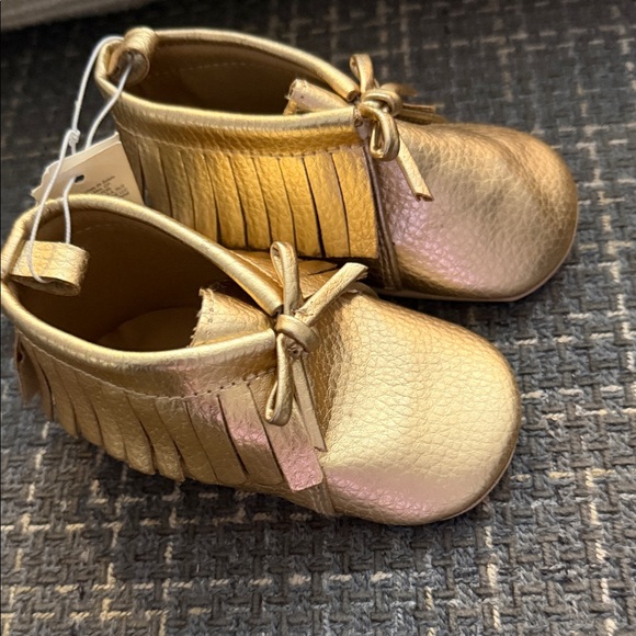 Old Navy Other - Old Navy Gold Kids Moccasins